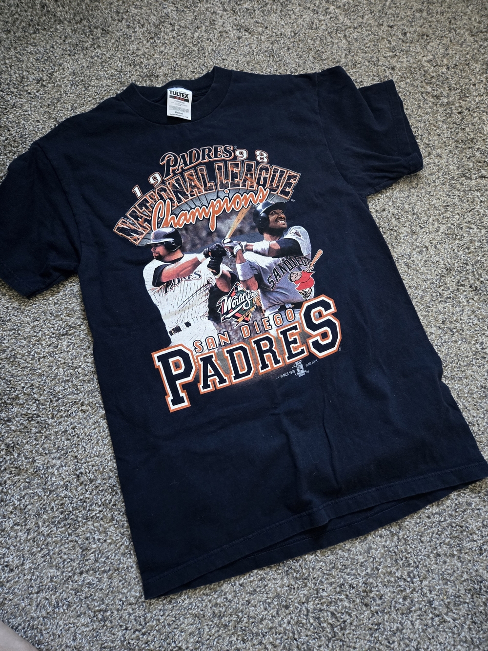 Vintage 1998 San Diego Padres National League Champions Shirt Size M